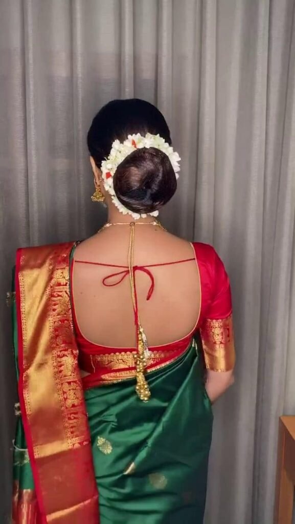 Lace Simple Back Blouse Design