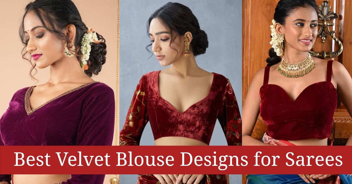 velvet blouse designs