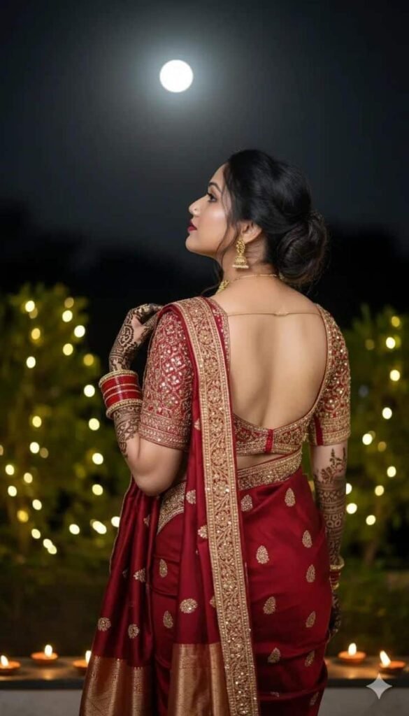 Traditional Wedding Blouse Back Neck Designs
