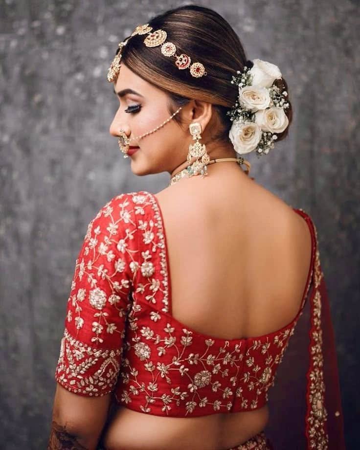 Blouse Back Design for Wedding