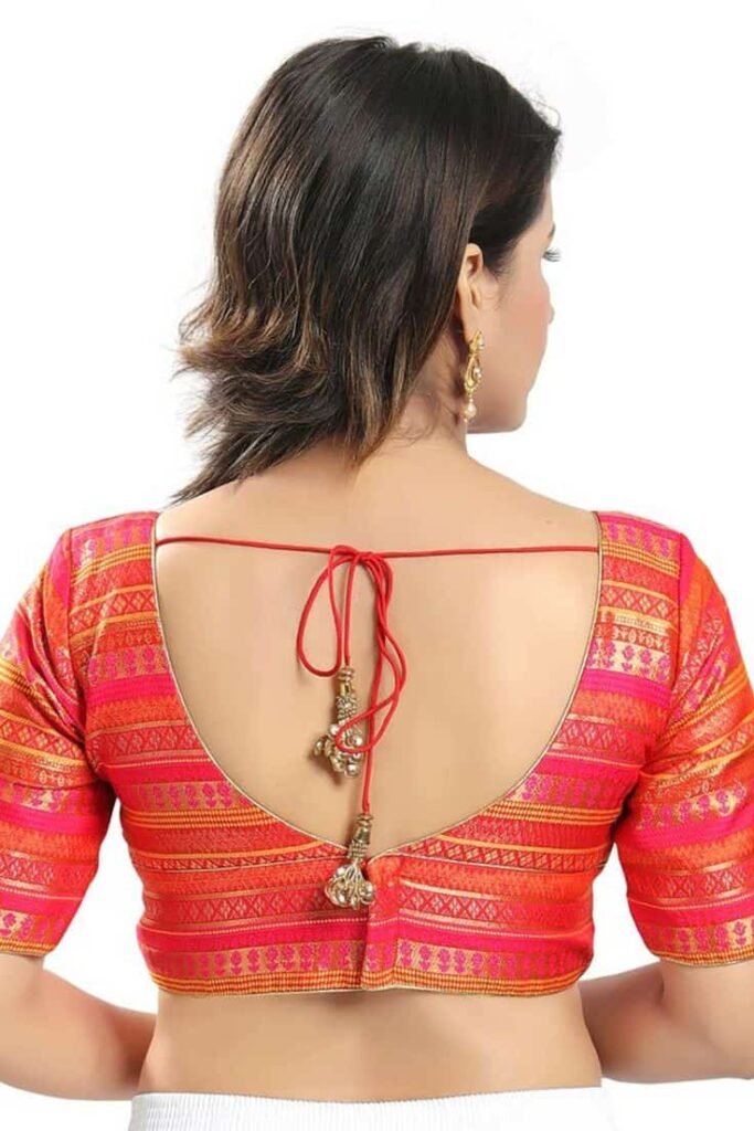 Brocade Blouse Back Neck Designs