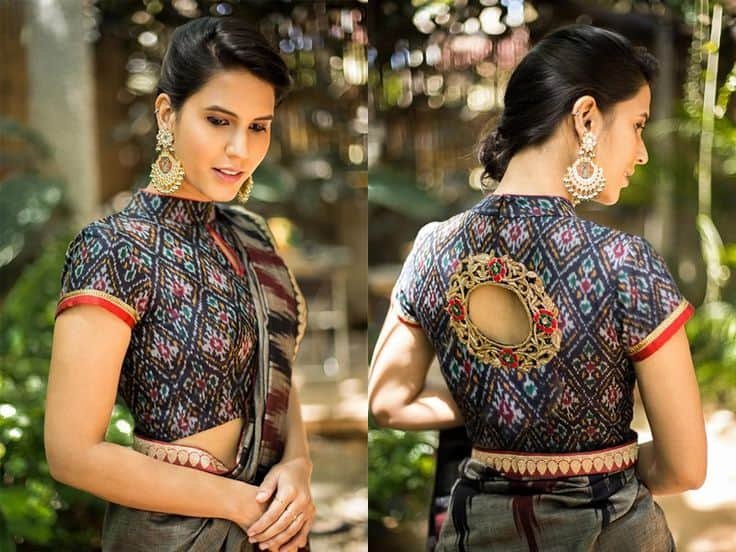 Collar Neck Blouse Designs Front and Back