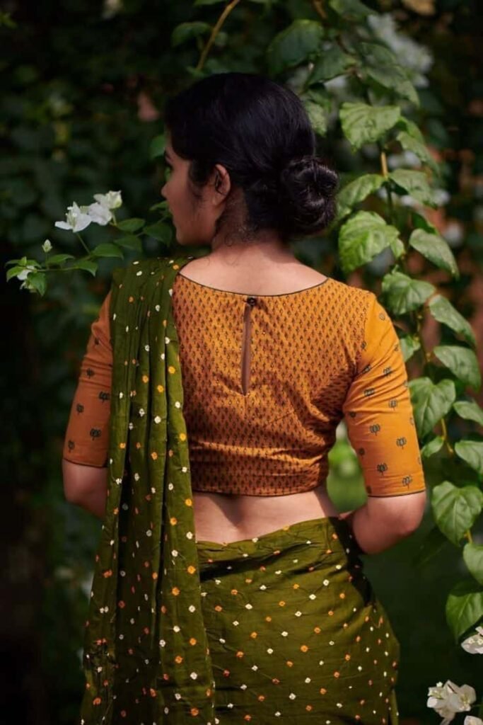 Cotton Blouse Back Neck Designs