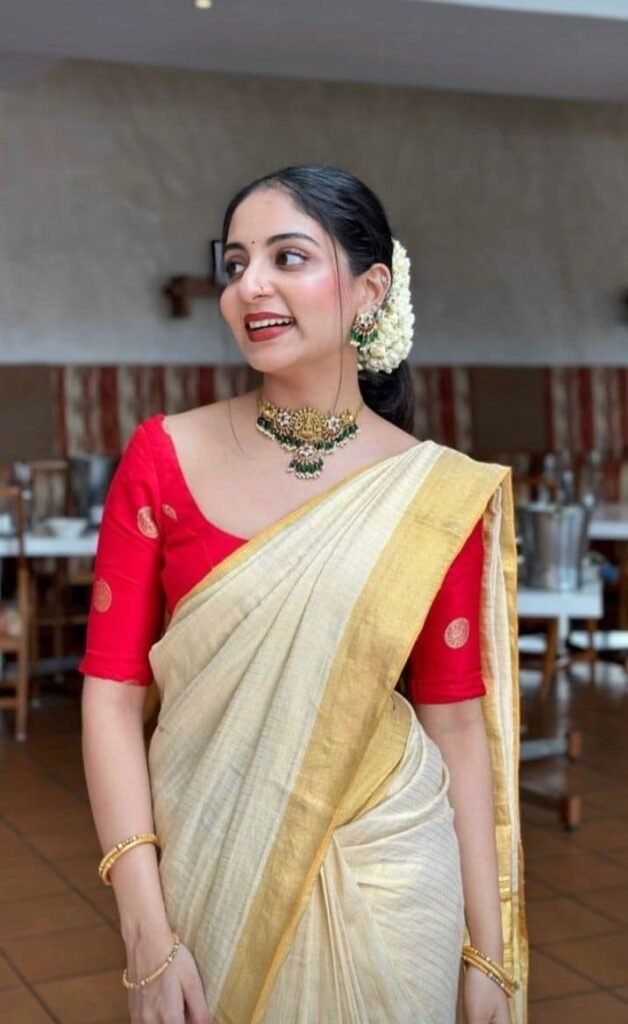 Kerala Cotton Saree Blouse Designs