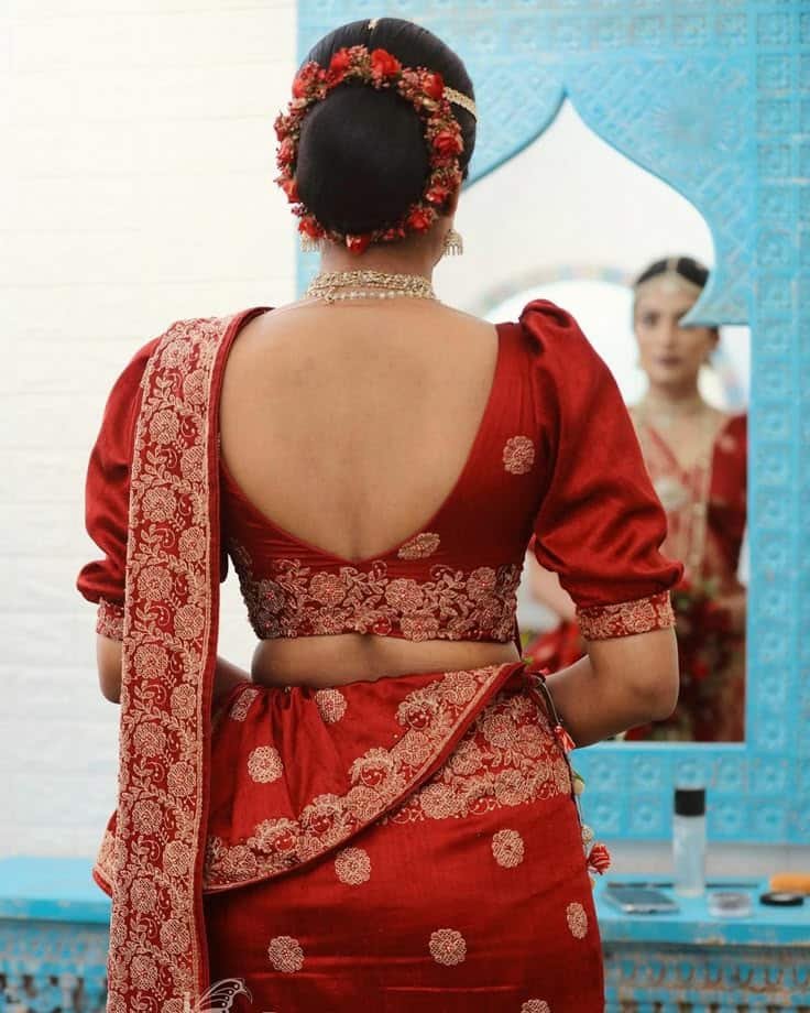 Simple Blouse Back Neck Designs