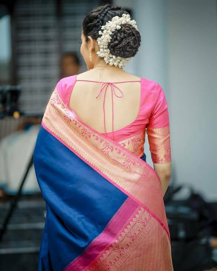 Traditional Blouse Back Neck Design