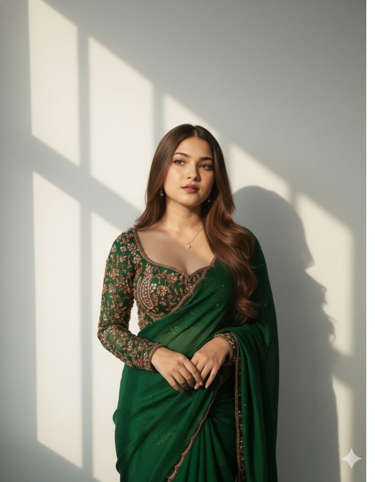 Full Hand Blouse Design Photo
