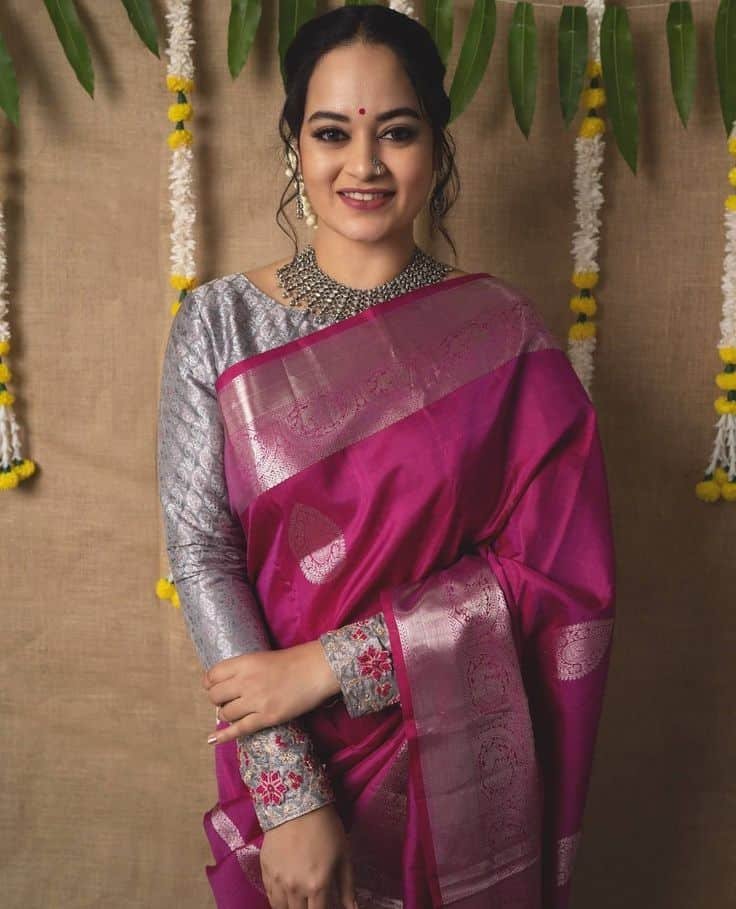 Full Hand Blouse Designs for Saree