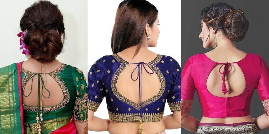 Pot Neck Blouse Designs