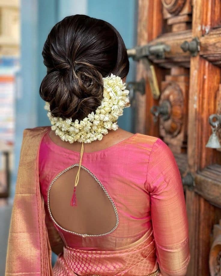 Pot Neck Blouse Designs