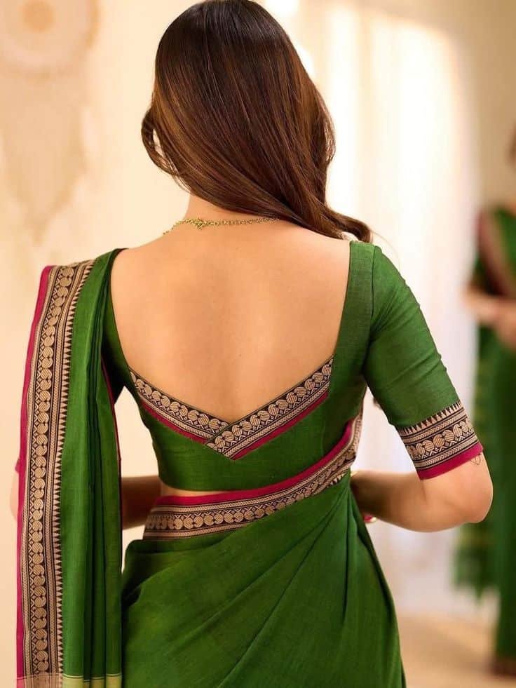 Back Neck Latest Blouse Designs