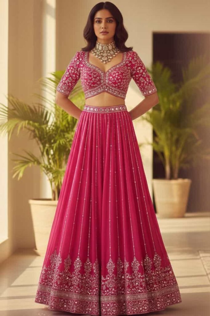 Stylish lehenga blouse designs for weddings