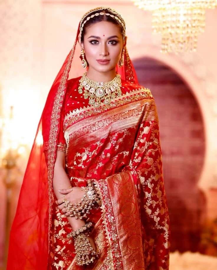 Wedding Modern Banarasi Saree Blouse Design
