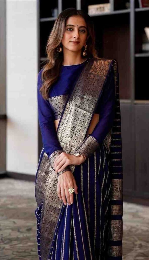 High Neck Long Sleeve Blouse Design