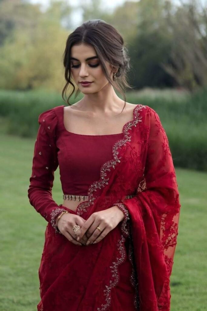 Modern Long Sleeve Blouse Design
