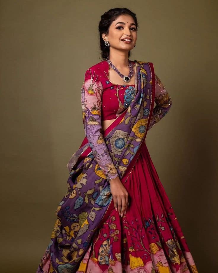 Trendy Half Saree Blouse Designs
